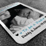 Personalised New Dad Gifts Metal Photo Card For Fathers Day Gift