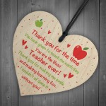 Novelty Thank You Gift For Teacher Teaching Assistant Heart