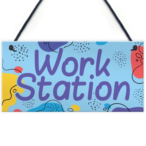 Gift For Teacher Teaching Assistant Hanging Sign Work Station