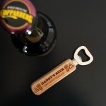 Funny Wooden Bottle Opener Gift For Dad Novelty Fathers Day Gift