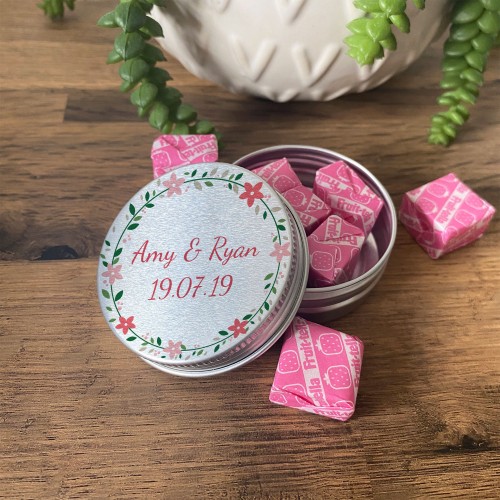 Sweet Table Decoration Personalised Wedding Decoration Tin