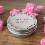 Sweet Table Decoration Personalised Wedding Decoration Tin