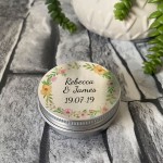 Wedding Decorations Personalised Wedding Favour Gift Tin