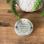 Personalised Thank You Gift For Bridesmaid Wedding Favour Tin