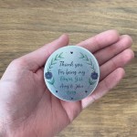 Personalised Thank You Gift For Flower Girl Novelty Wedding Tin