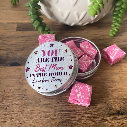 Personalised Mum Gift Novelty Metal Tin For Sweets Birthday Gift