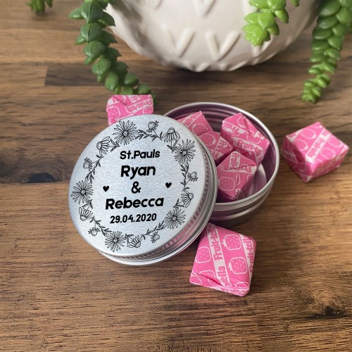 Personalised Wedding Decoration Wedding Favour Gift Tin