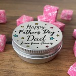 Personalised Fathers Day Gifts Novelty Metal Tin For Sweets