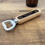 Personalised Gift For Uncle Birthday Wooden Bottle Opener Funny