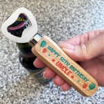 Quirky Birthday Gift For Uncle Wooden Bottle Opener Gift For Him