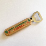 Quirky Birthday Gift For Uncle Wooden Bottle Opener Gift For Him