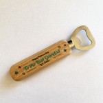 PERSONALISED Fathers Day Gift For Grandad Wood Bottle Opener