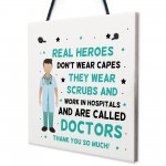 Thank You Gift For Doctor NHS Hospital Gift Hanging Plaque