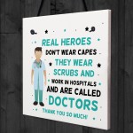 Thank You Gift For Doctor NHS Hospital Gift Hanging Plaque