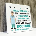 Thank You Gift For Doctor NHS Hospital Gift Hanging Plaque