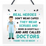 Thank You Gift For Doctor NHS Hospital Gift Hanging Plaque