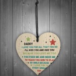 Special Gift For Dad Wooden Heart Fathers Day Gift For Dad