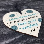 Special Thank You Gift For NHS Nurse Wooden Heart Hospital Gift