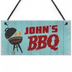 Novelty BBQ Sign Personalised Plaque Gift For Him Home Garden