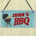 Novelty BBQ Sign Personalised Plaque Gift For Him Home Garden