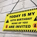 Funny Quarantine Sign Hanging Birthday Decoration 18th 21st