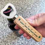 Novelty Birthday Gift For Men Beer Gift Wood Bottle Opener