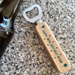 Novelty Birthday Gift For Men Beer Gift Wood Bottle Opener