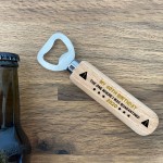 Funny Birthday Gift For Son Dad Uncle Wooden Bottle Opener