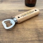 Funny Birthday Gift For Son Dad Uncle Wooden Bottle Opener