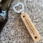 Funny Birthday Gift For Son Dad Uncle Wooden Bottle Opener