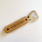 Funny Birthday Gift For Son Dad Uncle Wooden Bottle Opener