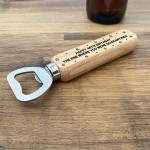 Novelty Birthday Gift In Quarantine Wood Bottle Opener Funny