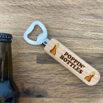 Funny Gift For Men Wooden Bottle Opener Alcohol Beer Gift