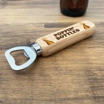 Funny Gift For Men Wooden Bottle Opener Alcohol Beer Gift