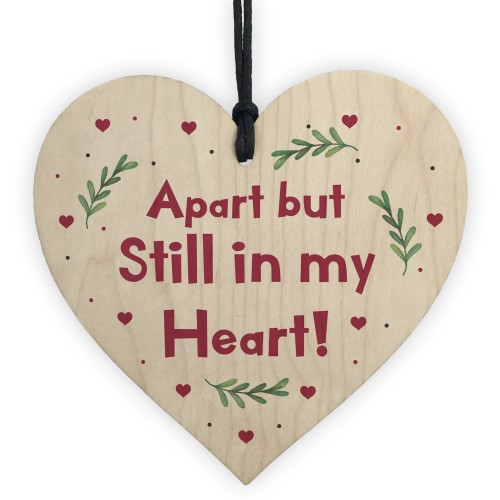 Thinking Of You Heart Token Gift Wooden Heart Gift For Friend