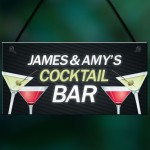 Personalised Cocktail Bar Signs Plaques Novelty Bar Sign Alcohol