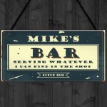 Novelty Bar Decor Personalised Home Bar Signs Funny Man Cave