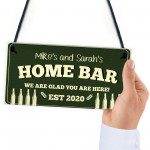 PERSONALISED Any Name Home Bar Signs And Plaque Novelty Gift