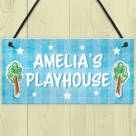 Personalised Playhouse Sign Nursery Bedroom Decor Baby Gifts