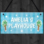 Personalised Playhouse Sign Nursery Bedroom Decor Baby Gifts