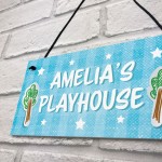 Personalised Playhouse Sign Nursery Bedroom Decor Baby Gifts