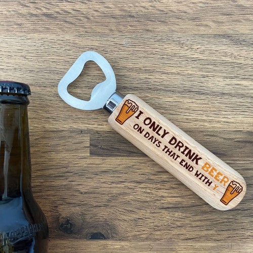 Funny Gift For Men Alcohol Gift Wooden Bottle Opener 40th 50th