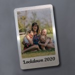 Lockdown Gift Personalised Photo Metal Wallet Insert Memory Gift