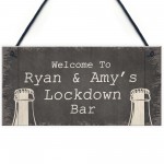 Personalised Quarantine Lockdown Bar Gifts Home Bar Signs Gifts