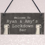 Personalised Quarantine Lockdown Bar Gifts Home Bar Signs Gifts