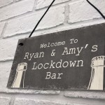 Personalised Quarantine Lockdown Bar Gifts Home Bar Signs Gifts