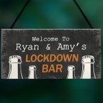 Personalised Lockdown Bar Signs Novelty Home Bar Decor Gifts