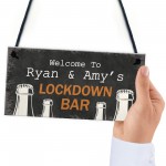 Personalised Lockdown Bar Signs Novelty Home Bar Decor Gifts