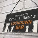 Personalised Lockdown Bar Signs Novelty Home Bar Decor Gifts