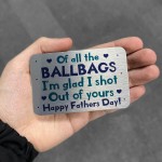 Rude Fathers Day Gift For Dad Metal Wallet Card Funny Gift